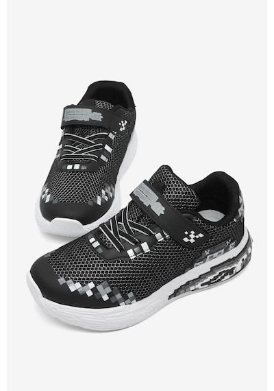 Tonny Black Rahat Kalıp Nefes Alabilen Cırtlı Işıklı-ışıksız Sneaker Çocuk Unisex Siyah Sneaker Tbtmkd050