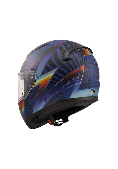 Ls2 Rapid 2 Optik Kapalı Motosiklet Kaskı Mavi - Mor
