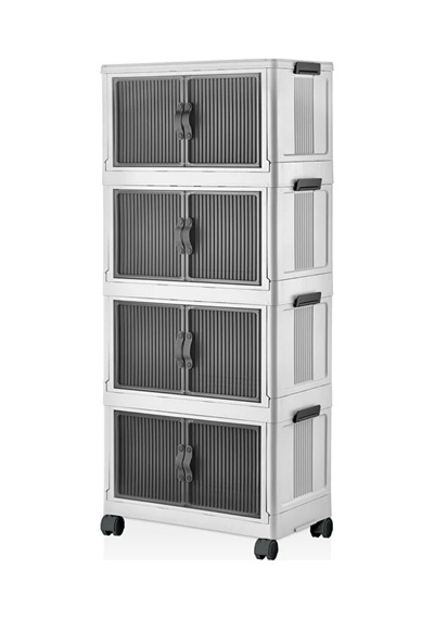 55 Lt Geniş Hacimli Organizer Dolap - 4 Bölmeli 127cm Çok Amaçlı Banyo Ve Mutfak Düzenleyici - Beyaz 55 Lt Geniş Hacimli Organizer Dolap - 4 Bölmeli 127cm Çok Amaçlı Banyo Ve Mutfak Düzenleyici - Beyaz
