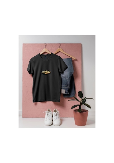 Bahriyeli Collection Oversize American M1a1 Abrams Savaş Tankı Tasarım Unisex T-shirt Siyah Bahriyeli Collection Oversize American M1a1 Abrams Savaş Tankı Tasarım Unisex T-shirt Siyah