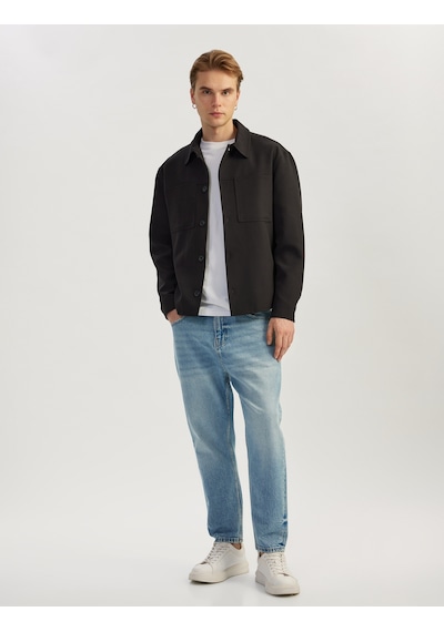 Koton Pamuklu Normal Bel Cepli Loose Fit Jean Pantolon - Steve Jean Açık İndigo 5sam40020nd Açık İndigo