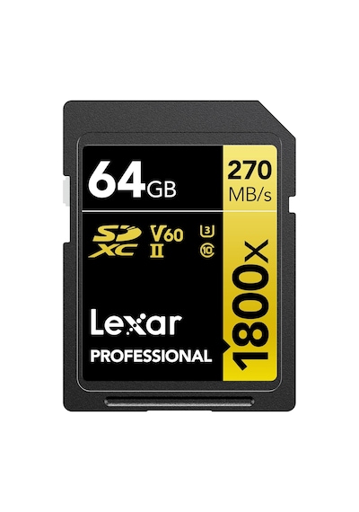 Lexar Sdxc Professional 64gb 1800x Uhs-ıi Altın Serisi, Sınıf 10,