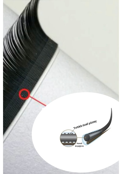 Kaşmir Kirpik Tırtıklı Kök Uçlu 0.07 MM C Kıvrım Mix Boy