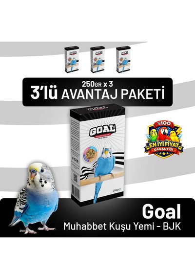 Goal Muhabbet Kuşu Yemi/bjk 250 G - 3 Adet 250 G