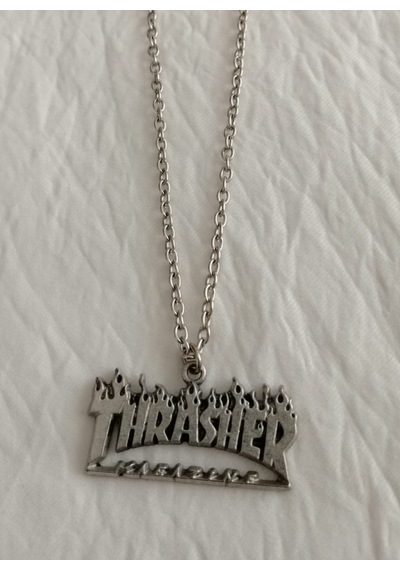 Thrasher Kolye Krem