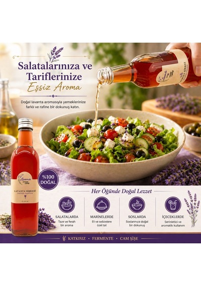 Doğal Lavanta Sirkesi 500 Ml L.angustifolia - Lavanta