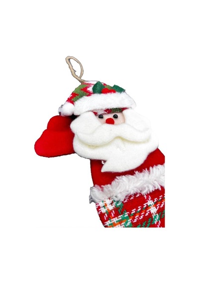 Yılbaşı Kabartma Figür Noel Baba Zilli 30 Cm