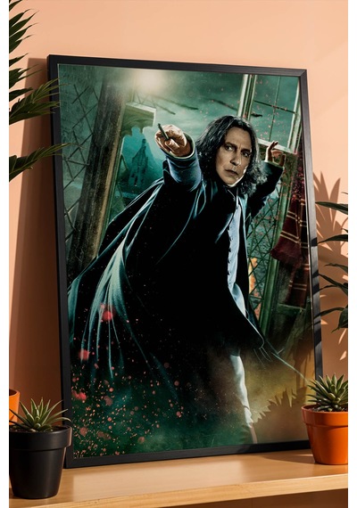 Severus Snape Özel Tasarım Çerçeveli Tablo - Lüks Harry Potter Karakter Posteri Modern Duvar Dekoru Siyah Severus Snape Özel Tasarım Çerçeveli Tablo - Lüks Harry Potter Karakter Posteri Modern Duvar Dekoru Siyah