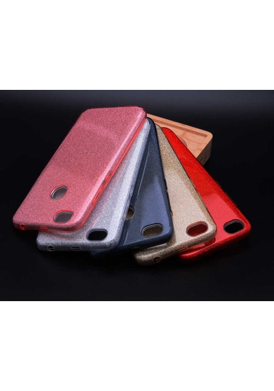 Xiaomi Redmi Note 5a Kılıf Zore Shining Silikon Kırmızı