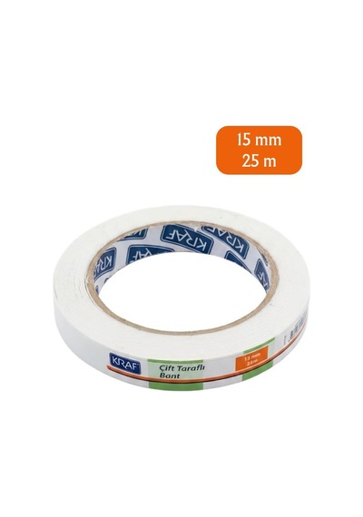Kraf Çift Taraflı Bant 15mm X 25m 2515g 1