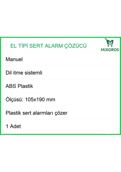 El Tipi Alarm Etiketi Çözücü Sökücü