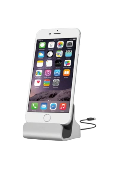 Apple Uyumlu iPhone 6 6S 7 7S 8 X Usb Kablolu Masaüstü Stand'Lı Dok Şarj Cihaz