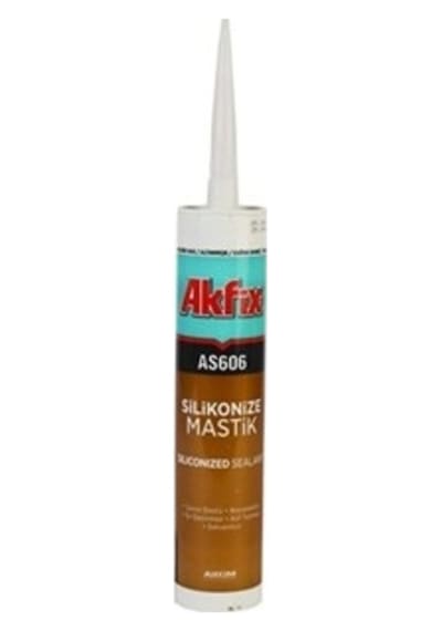 Akfix Silikonize Mastik Black Siyah As606 Siyah - Siyah