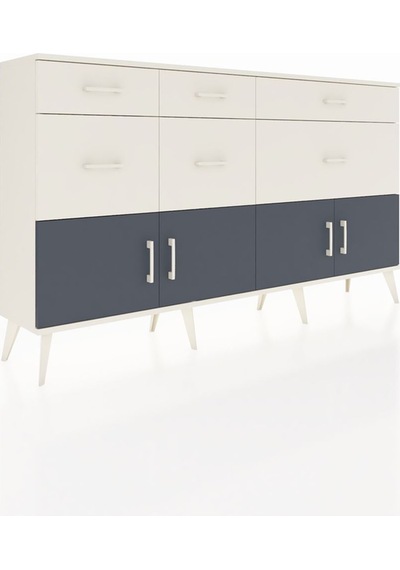 Arges Konsol Tek Raflı 6 Çekmeceli 4 Kapaklı 176x30x99 Aytaşı-antrasit/aytaşı Antrasıt/aytası - Aytası Arges Konsol Tek Raflı 6 Çekmeceli 4 Kapaklı 176x30x99 Aytaşı-antrasit/aytaşı Antrasıt/aytası - Aytası