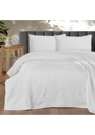 Maxstyle Tek Kişilik %100 Pamuk Pike Vanilya 160x220 Cm Renkli