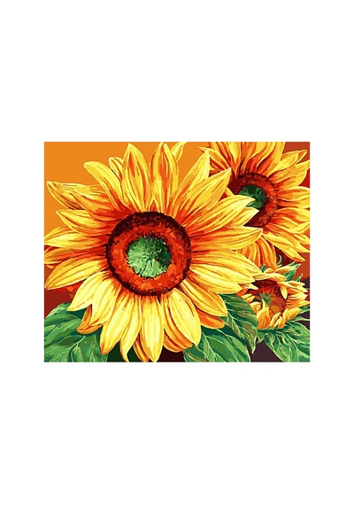 Ayçiçeği Masalı 1 Çerçevesiz 60x75 Sayılarla Boyama Hobi Seti