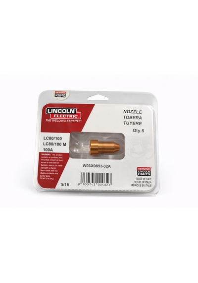 Lincoln Electric W03x0893-32a Plazma Nozul 100a 5 Adet