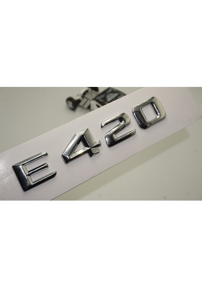 Benz E420 Bagaj Krom Metal 3M 3D Yazı Logo
