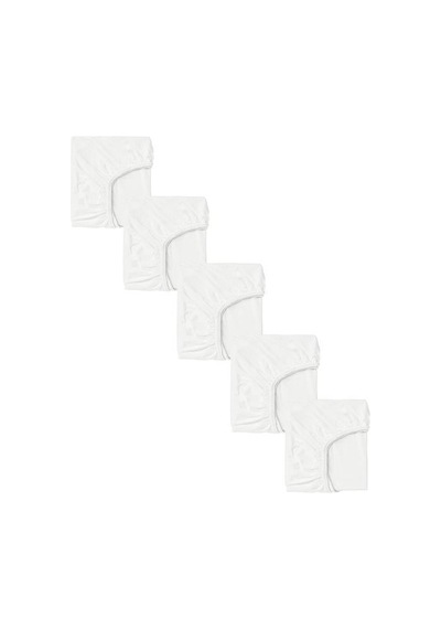 5 Adet 50 X 90 + 10 Cm Anne Yanı Lastikli Penye Kumaş Bebek Çarşafı
