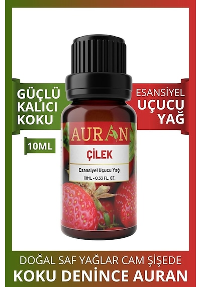 AURAN Çilek Saf Esansiyel Uçucu Yağ Buhurdanlık Yağı 10ml