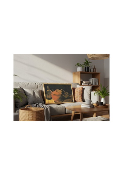Van Gogh Van Gogh Takunyalı Natürmort Çerçevesiz Poster 21x30 Cm A4 Tablo Van Gogh Post Empresyonizm