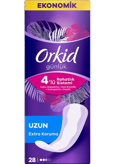 Orkid Uzun Günlük Ped 28'li