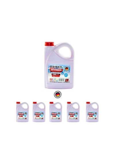 Osser -42 Derece Kırmızı Antifriz 6'lı Paket