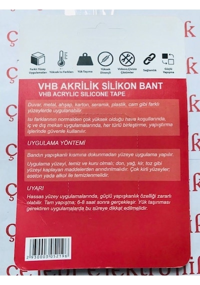 Kpax K-pax Çift Taraflı Band 2 Metre Yapışkan Çift Taraflı Band