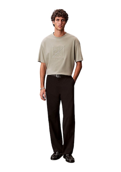 Calvin Klein Lv04le200g Ss Rlxd Premium Interlock Emblem Erkek Tişört Yeşil