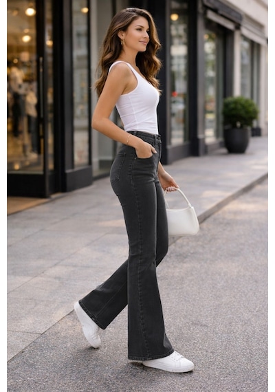 Cedy Denim Cedy Denım Yüksek Kalite Kadın 5 Cep Düşük Bel İspanyol Paça Skinnyfit Esnek Jean Pantolon C619 Antrasit Cedy Denim Cedy Denım Yüksek Kalite Kadın 5 Cep Düşük Bel İspanyol Paça Skinnyfit Esnek Jean Pantolon C619 Antrasit