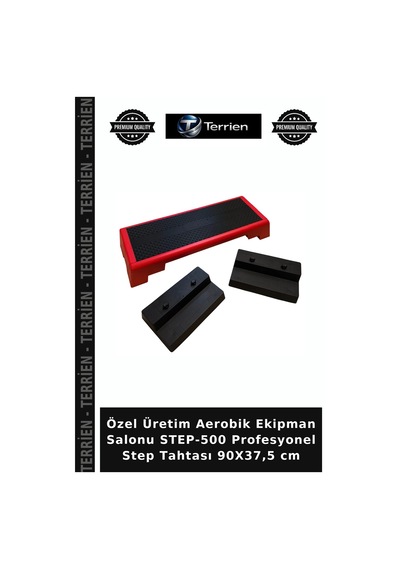 Özel Üretim Aerobik Ekipman Salonu Step-500 Profesyonel Step Tahtası 90x37,5 Cm