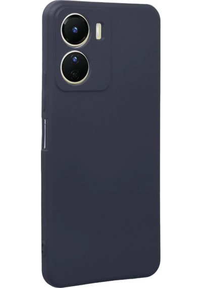 Gld-spt- Newface Vivo Y16 Kılıf First Silikon - Lacivert
