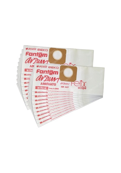 Fantom Uyumlu Eco Wd 2700 Süpürge Kağıt Toz Torbası 20 Adet