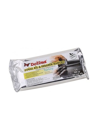 Doğal Kil & Seramik Hamuru Beyaz 500 Gr