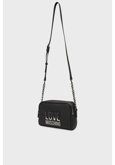 Love Moschino Logolu Ayarlanabilir Kadın Çapraz Çanta Jc4255pp0mkd000b Nero