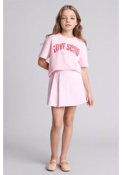 Defacto Gabardin Etek Kız Çocuk E2648a826sppn86 Pembe-pn86