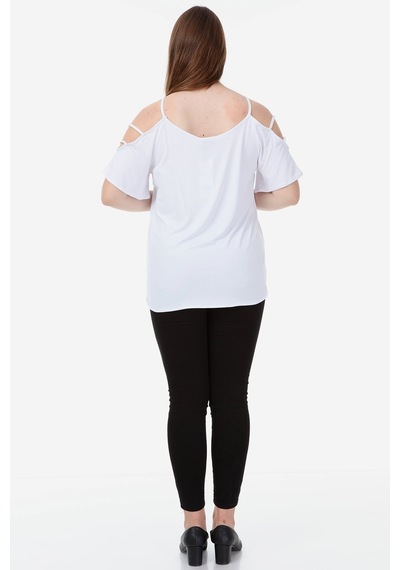 Hanezza Kadın Büyük Beden Oeko-tex Sertifikalı Viskon Kumaş Omuz Detaylı Bluz Beyaz - 36675678 Beyaz Hanezza Kadın Büyük Beden Oeko-tex Sertifikalı Viskon Kumaş Omuz Detaylı Bluz Beyaz - 36675678 Beyaz