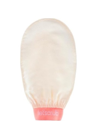 Ekru Banyo Duş Kesesi Peeling Eldiveni%100 Floş Ipek Normal Ciltler Için 6998