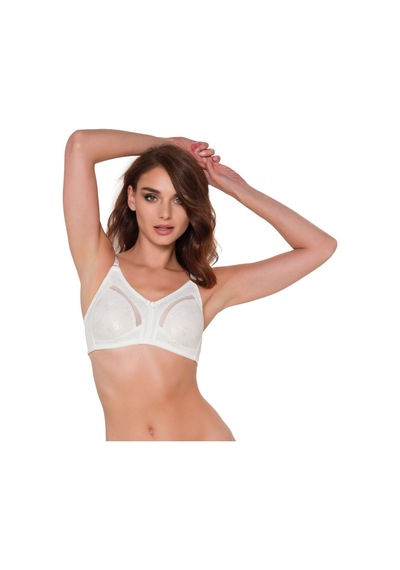 Aycı Kadın Cherry Dantel Toparlayıcı / Minimizer Ekru Sütyen Krem