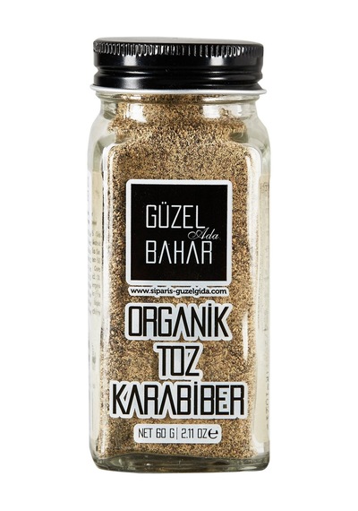 3 Adet Güzel Ada Organik Toz Karabiber 60 G