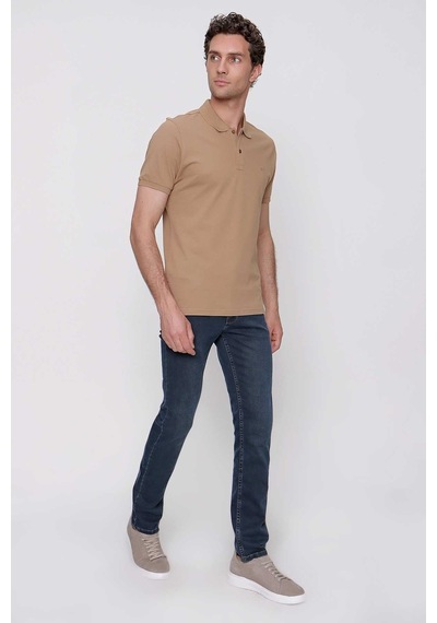 Bej Basic Düz %100 Pamuk Slim Fit Dar Kesim Kısa Kollu Polo Yaka Erkek Tişört 99yc018011653 Bej Bej Basic Düz %100 Pamuk Slim Fit Dar Kesim Kısa Kollu Polo Yaka Erkek Tişört 99yc018011653 Bej