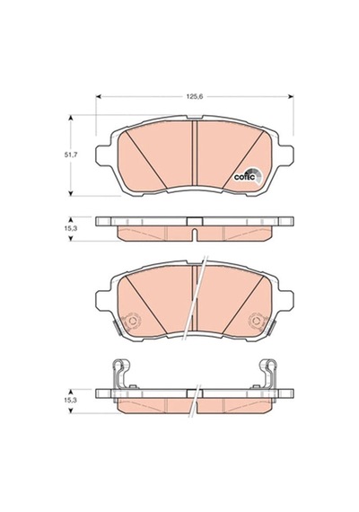 Ön Fren Balatası Ford Fiesta 2008-2017 Mazda 2 2007-2015 Suzuki Swift 2010-2017