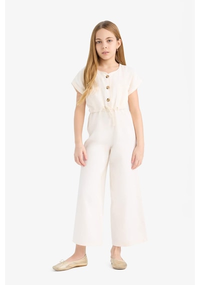 DeFacto Kız Çocuk Gabardin Kısa Kollu Tulum D9308A825SMER233