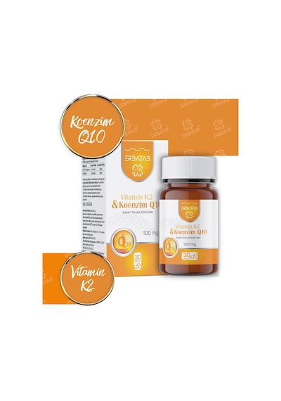 Erbatab Vitamin K2 Ve Koenzim Q10 30 Kapsül