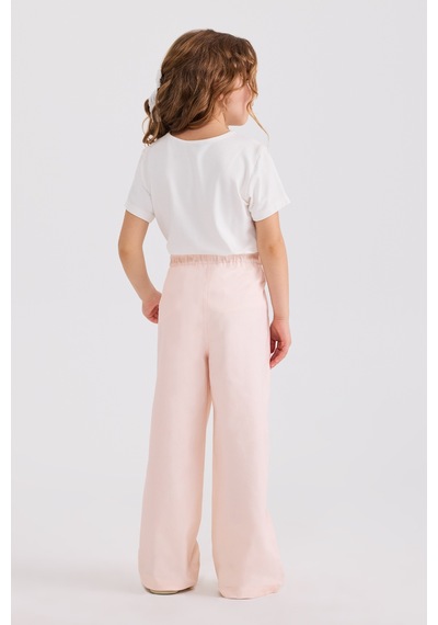 Panço Kız Çocuk Pudra Pantolon 2611gk04021 Pembe
