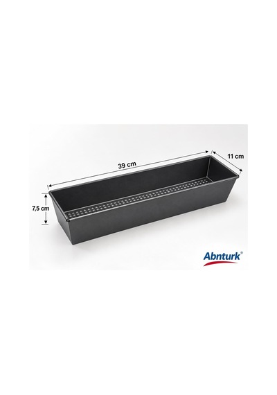 39x11cm Gri Paslanmaz Çelik Baton Kek Kalıbı-yapışmaz Ekmek Kek Hamur İşleri İçin Kalıp