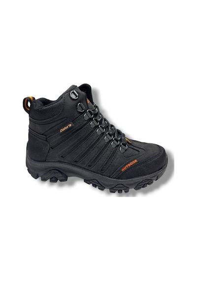 Dakırs 116-26 Deri Outdoor Kürklü Fermuarlı Çocuk Bot 36-39 Siyah