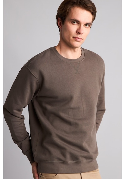 Defacto Pamuklu Regular Fit Basic Sweatshirt E8339ax26aukh534 Haki-kh534