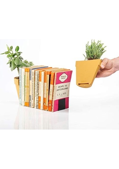 Suck Uk Çiçek Saksısı-kitap Sehpası, Plastik, Kahverengi, 12 X 12 X 15,5 Cm