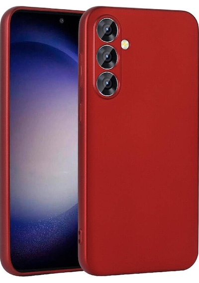 Ekılıf - Samsung Galaxy S24 Plus Uyumlu Kılıf Mat Soft Premier Silikon Kapak - Kırmızı